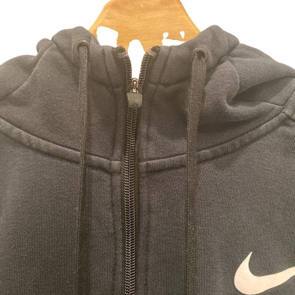 Nike Dri Fit Black Full Zip Hoodie Athletic Athleisure Sweatshirt Womens Small - Picture 3 of 8